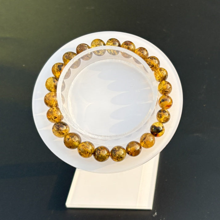 Spiritual herb amber bracelet