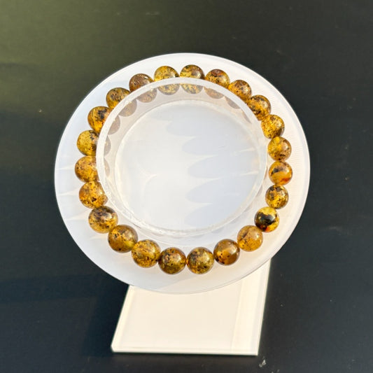 Spiritual herb amber bracelet