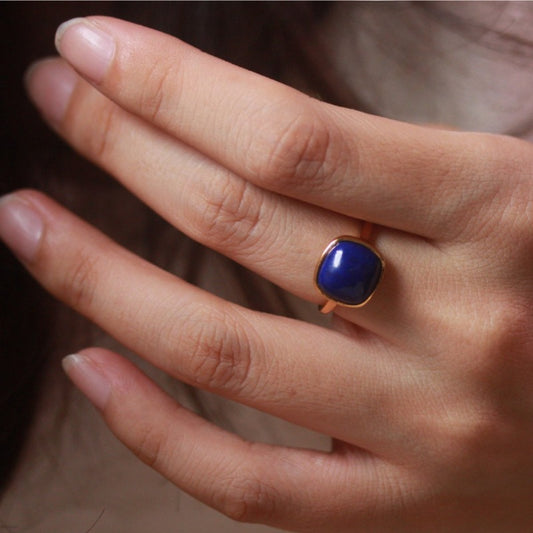 Natural Lapis Lazuli Ring