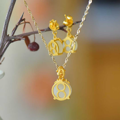 Premium Hetian nephrite jewelry with flat orchid symbolizing elegance and refinement"