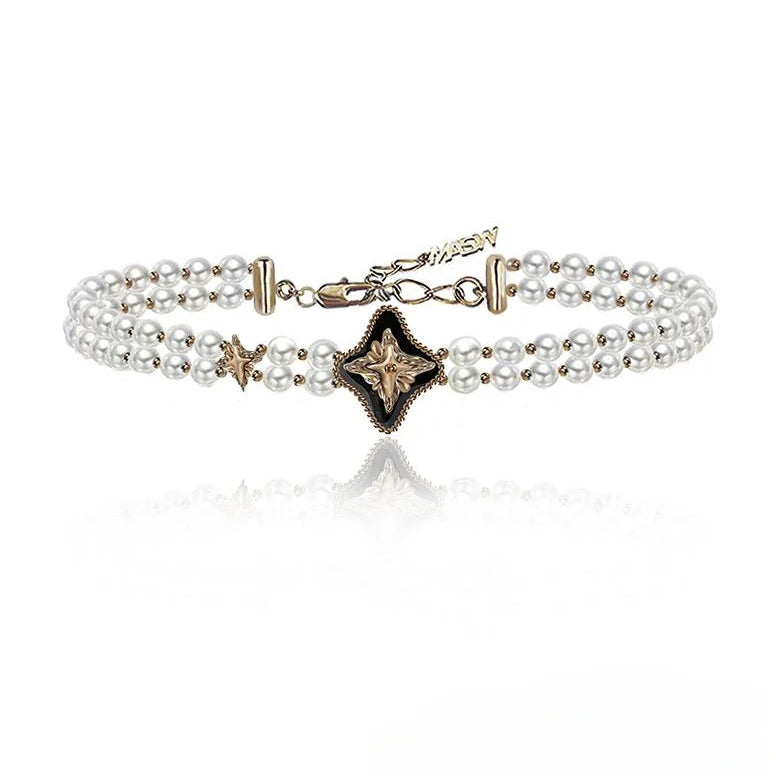 Starburst layered necklace