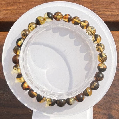 Spiritual herb amber bracelet