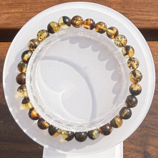 Spiritual herb amber bracelet