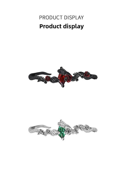 Dark Rose Snake Wristband