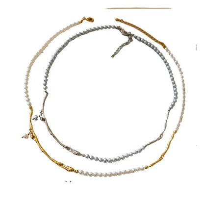 High-end elegant vintage pearl beaded necklace - jewelryweilin