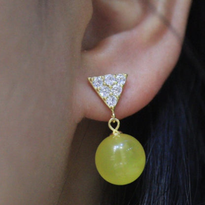 Natural Amber Earrings