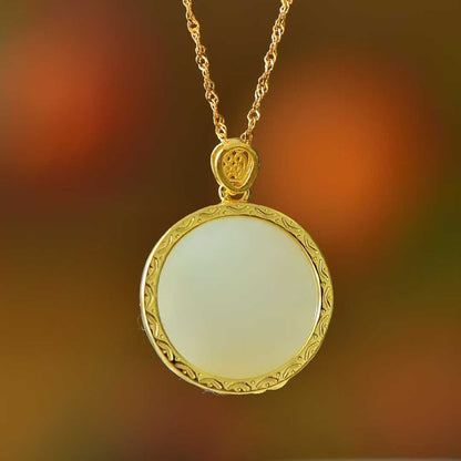 925 Silver Inlaid Hetian Nephrite "Ride the Wind and Break the Waves" Pendant - jewelry - weilin.com