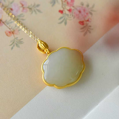 925 Silver Inlaid Nephrite "Where the Heart Belongs" Pendant - jewelry - weilin.com