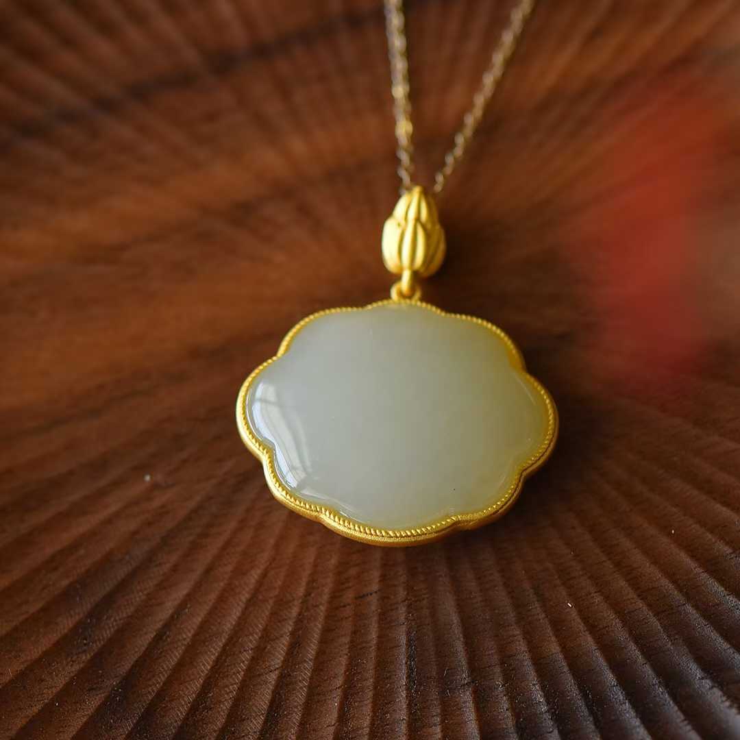 925 Silver Inlaid Nephrite "Where the Heart Belongs" Pendant - jewelry - weilin.com