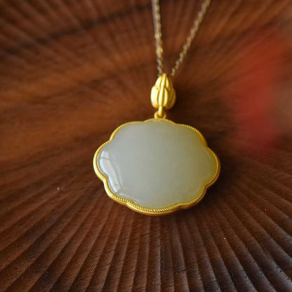925 Silver Inlaid Nephrite "Where the Heart Belongs" Pendant - jewelry - weilin.com