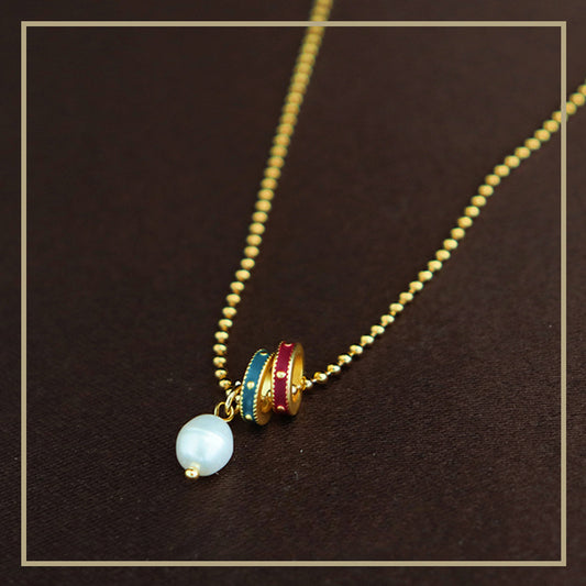 Premium Vintage Colored Natural Freshwater Pearl Necklace - jewelryweilin