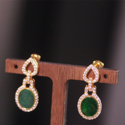 Natural Burmese Jadeite Earrings