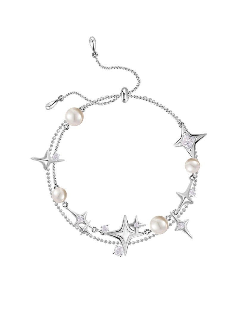 Star-attraction pearl bracelet