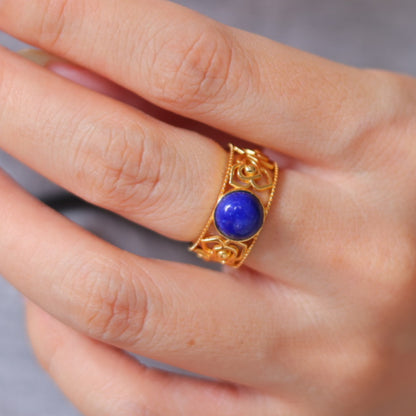Natural Lapis Lazuli Ring