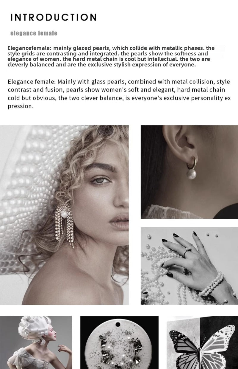 Double-layer wrapped pearl bracelet