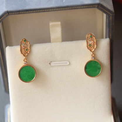 Natural Jadeite Earrings