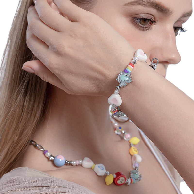 Millennium color beads bracelet