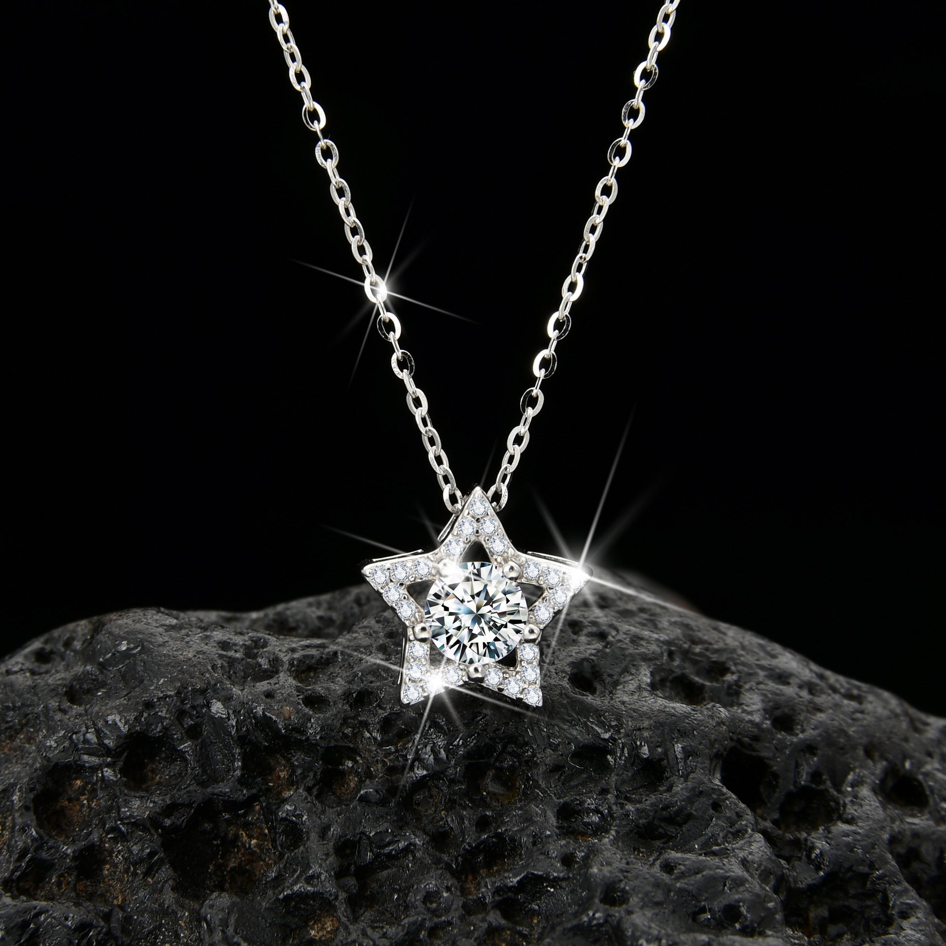 Exploring the Universe Planet Pentagonal Pendant Necklace - jewelryweilin