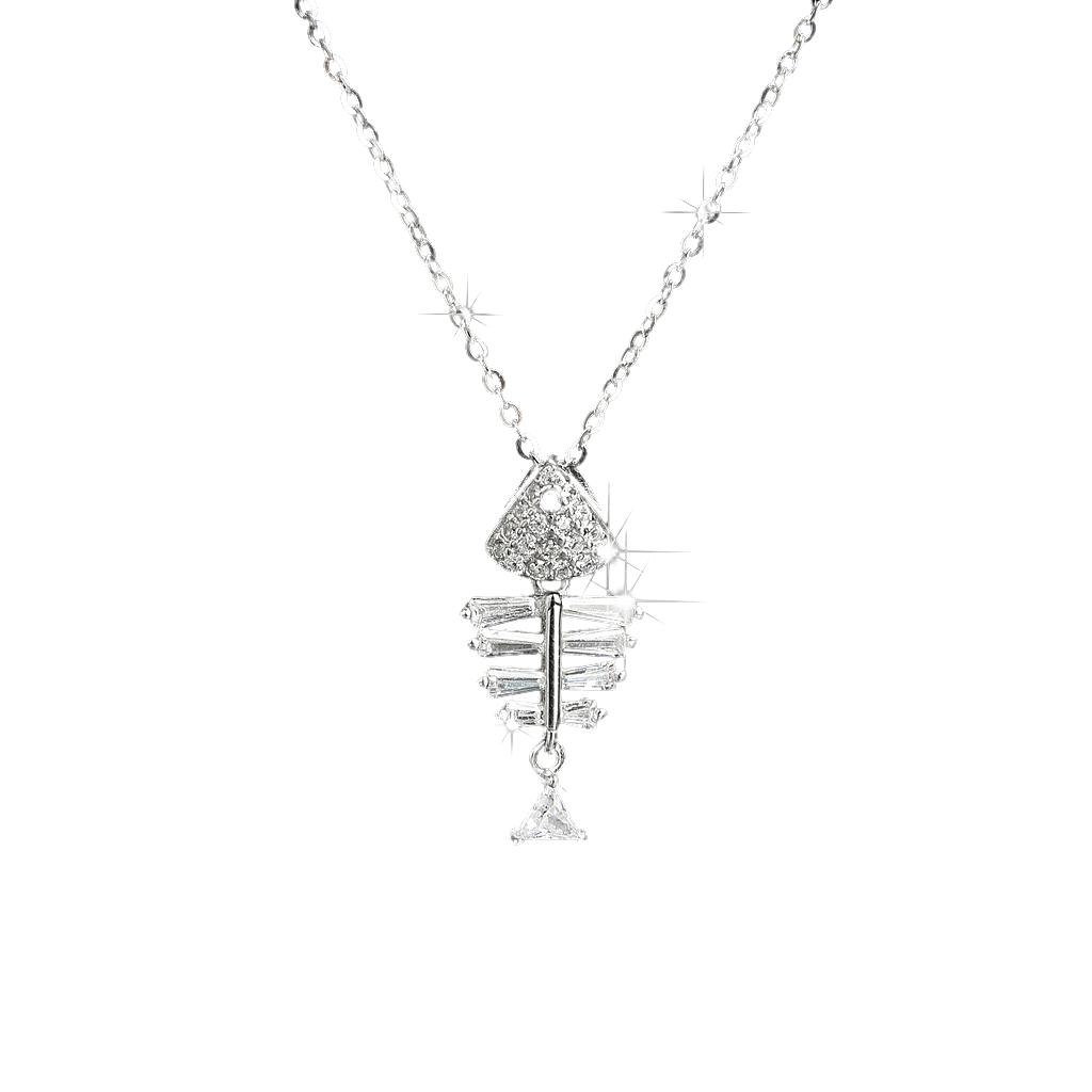 Sexy Special Design Fishbone Pendant Necklace - jewelryweilin