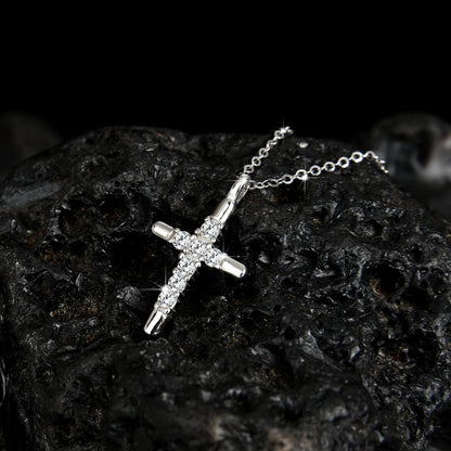 Noble and luxurious faith cross pendant necklace - jewelryweilin