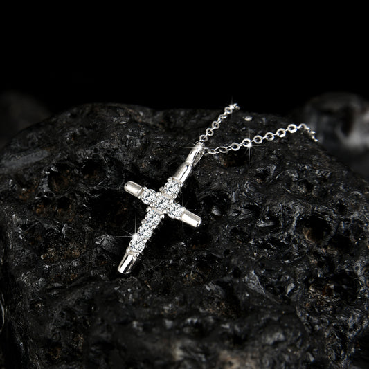 Noble and luxurious faith cross pendant necklace - jewelryweilin