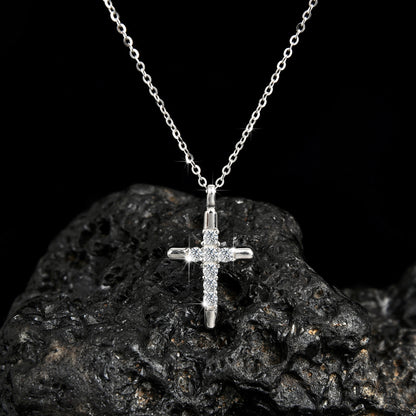 Noble and luxurious faith cross pendant necklace - jewelryweilin