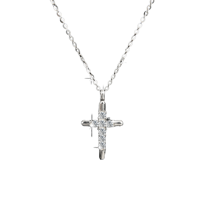 Noble and luxurious faith cross pendant necklace - jewelryweilin