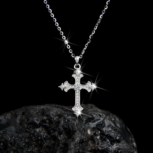 High-end faith cross pendant necklace for men and women - jewelryweilin