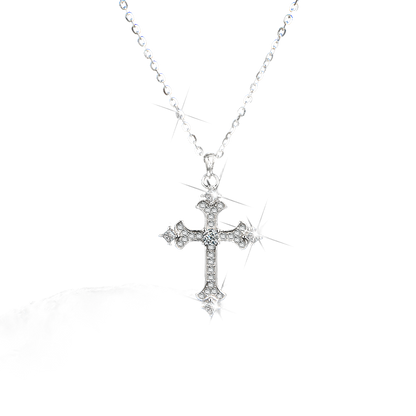High-end faith cross pendant necklace for men and women - jewelryweilin