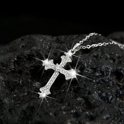 High-end faith cross pendant necklace for men and women - jewelryweilin
