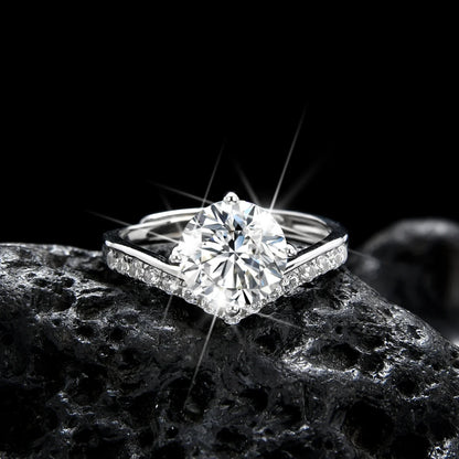 Princess crown ring symbolizing noble status - jewelryweilin