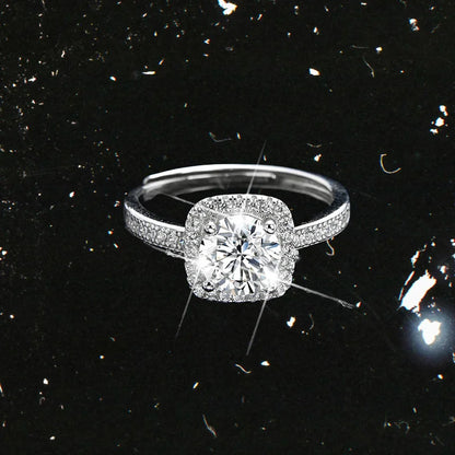 Noble Princess Square Zirconia Ring - jewelryweilin