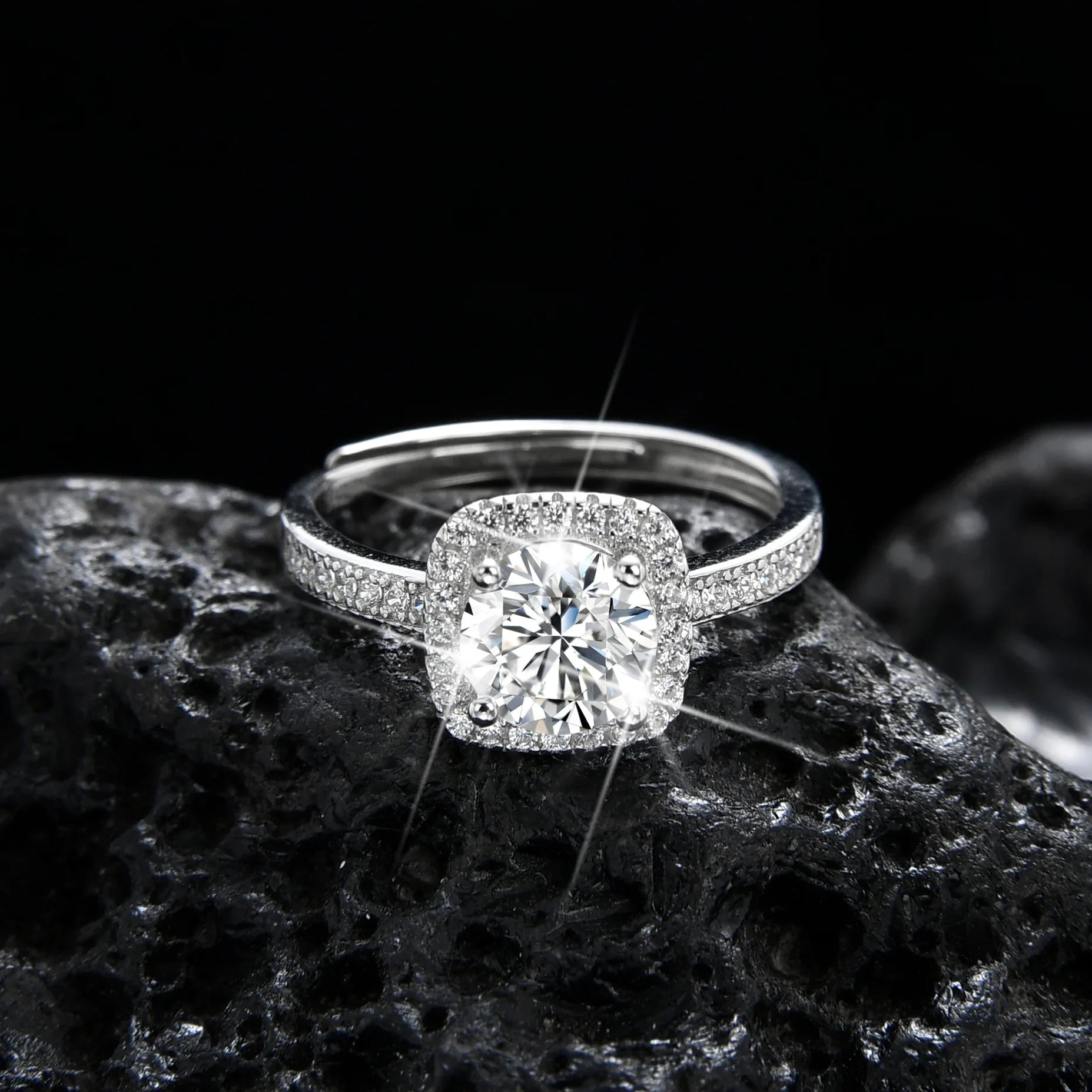 Elegant and luxurious baguette ring - jewelryweilin