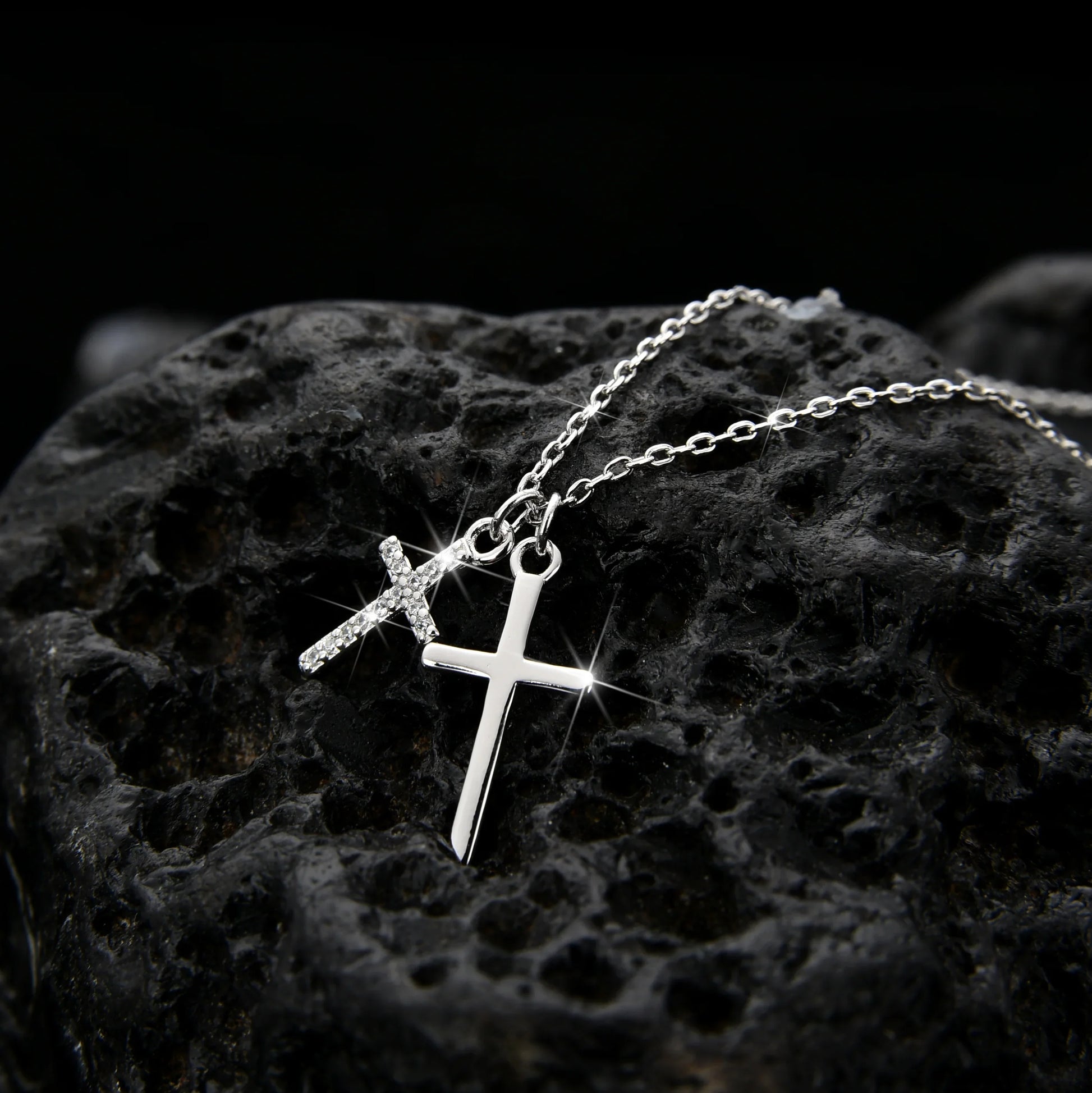 Gold Plated Faith Cross Pendant Necklace Women's Jewelry - jewelryweilin