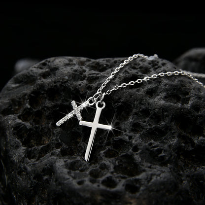Gold Plated Faith Cross Pendant Necklace Women's Jewelry - jewelryweilin