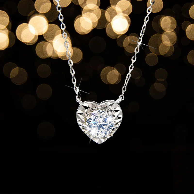 Noble and elegant heart necklace - jewelryweilin