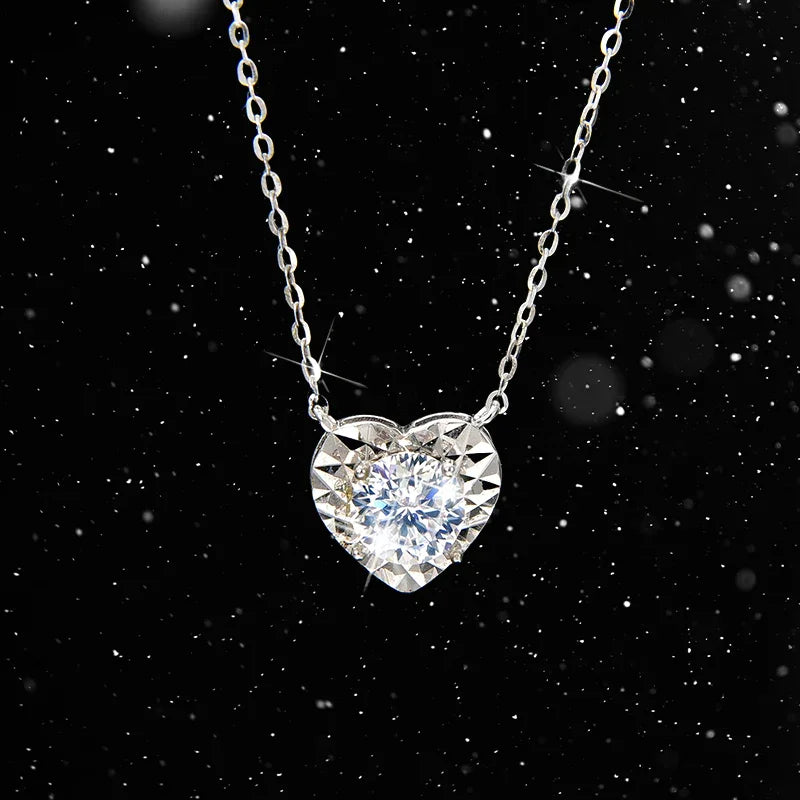 Noble and elegant heart necklace - jewelryweilin