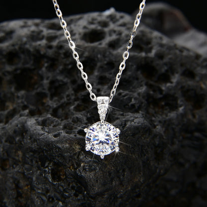 Noble single crystal pendant necklace - jewelryweilin
