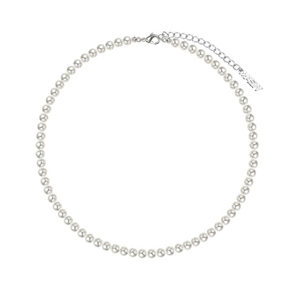 Highlight gray pearl necklace