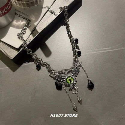 Hip Hop Dark Demon Eye Necklace