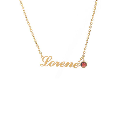 Photo projection letter necklace