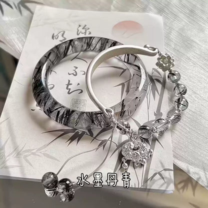 New Chinese style fox bracelet peace lock tassel bracelet