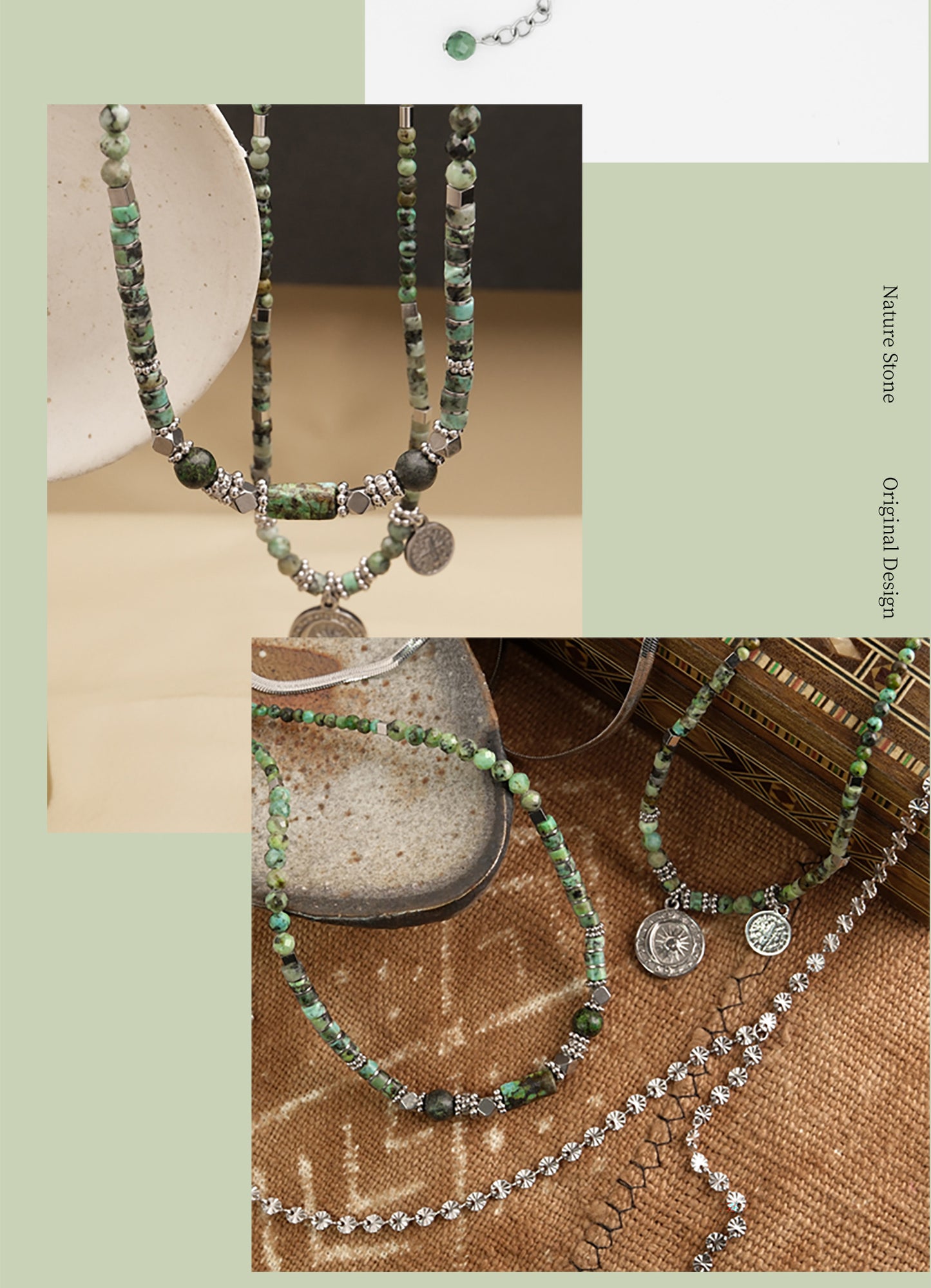 Green Dreamy Pendant Necklace