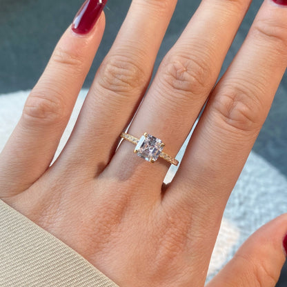 Temperament high carbon diamond stacking ring - jewelryweilin