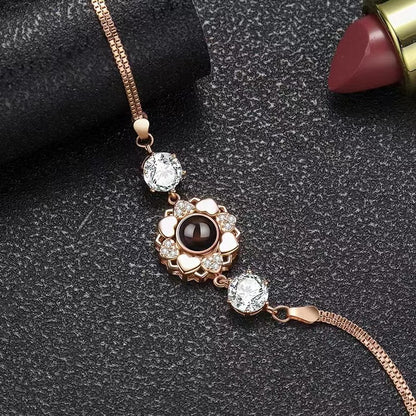 Sunflower Photo Projection Bracelet