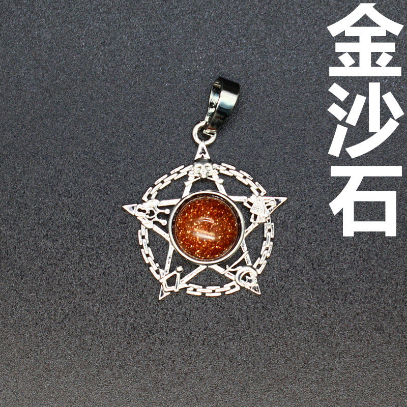Evil Eye Malachite Pendant