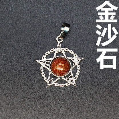 Evil Eye Malachite Pendant