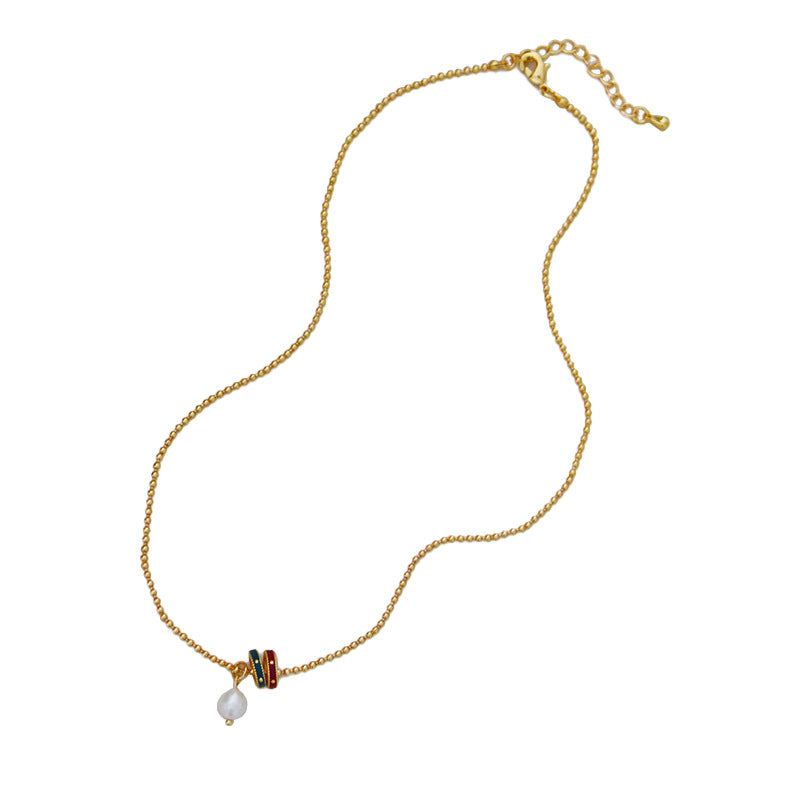 Premium Vintage Colored Natural Freshwater Pearl Necklace - jewelryweilin