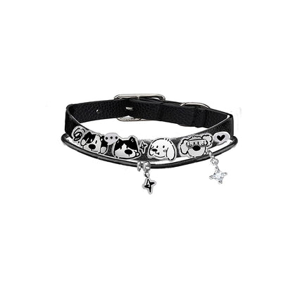 Happy puppy leather bracelet