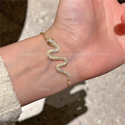 Zirconia Snake Bracelet